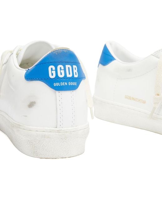 Golden Goose Deluxe Brand White Matchstar Leather Sneaker for men