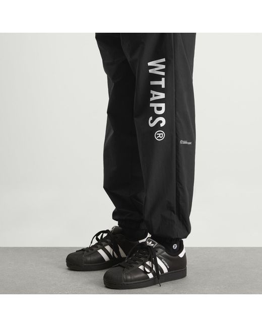 (w)taps Gray Pertex Track Pants for men