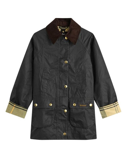 Barbour Black Modern Beadnell Wax Jacket