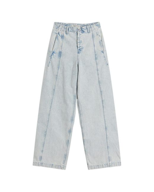 YMC Blue Displaced Seam Jeans