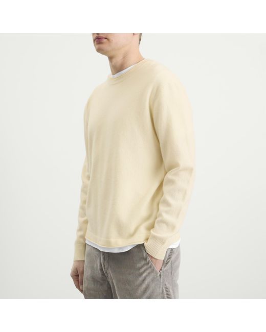 NN07 White Sammy Crew Neck Jumper for men