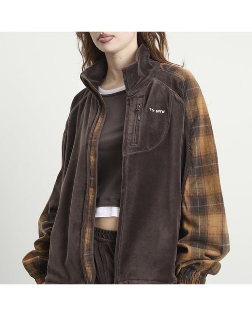 TTT MSW Brown Velours Track Jacket