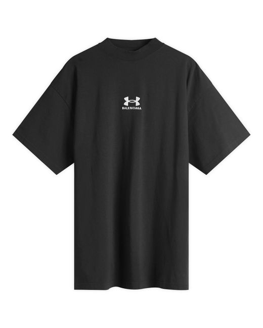 Balenciaga Black Under Armour Oversized T-Shirt for men