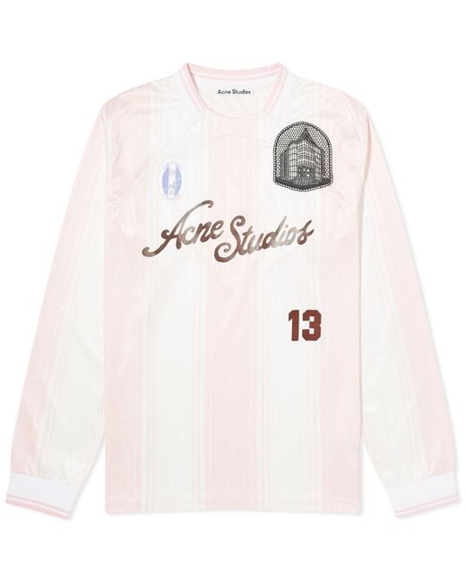 Acne Pink Erwin Sports Jersey for men