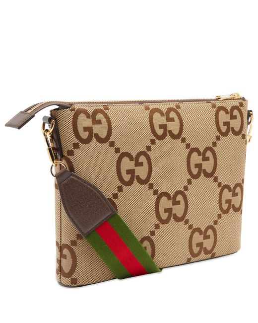 Gucci Natural Tonal Jumbo Gg Small Messanger Bag for men