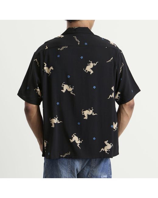 Visvim Black Crosby Short Sleeve Shirt for men
