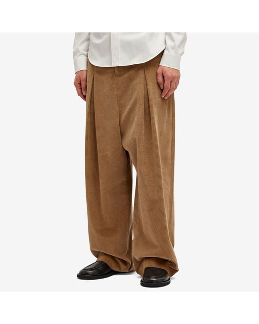 Loewe Low Crotch Corduroy Trousers in Brown for Men | Lyst