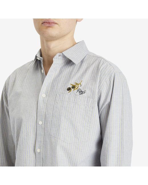 Percival Gray Bari Oversized Pearce Shirt for men