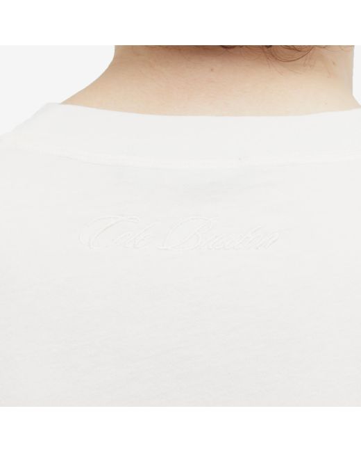 Cole Buxton White Yingyang Long Sleeve T-Shirt for men