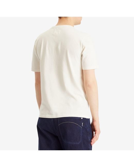 Folk White Contrast Sleeve T-Shirt for men