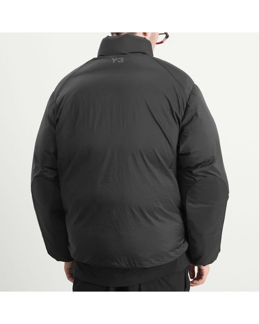 Y-3 Gray Puffer Jacket for men