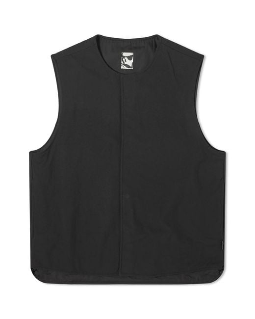 GR10K Black Drawcord Padded Vest for men