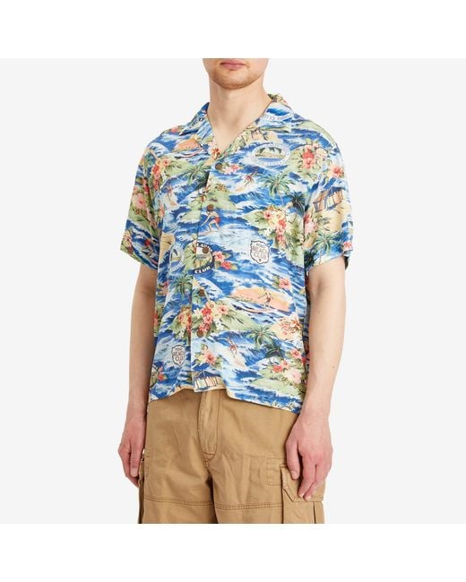 Polo Ralph Lauren Blue Surf Club Vacation Shirt for men