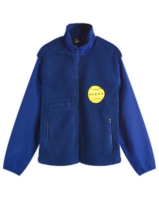 by Parra Blue Balled Fleece Jacket for men