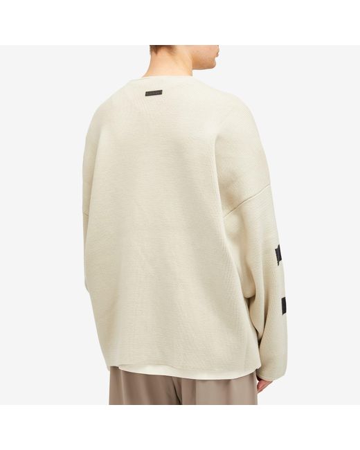 Fear Of God Natural Full Zip Sweater Jacket for men