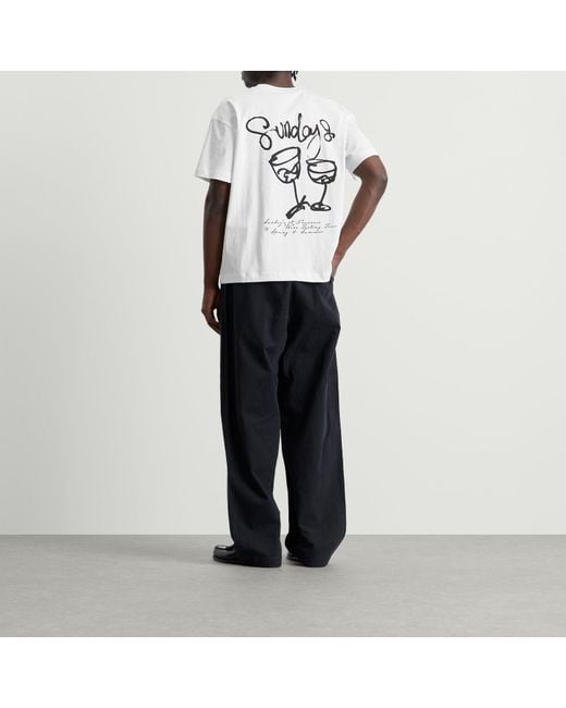 Sundays White Wine T-Shirt for men