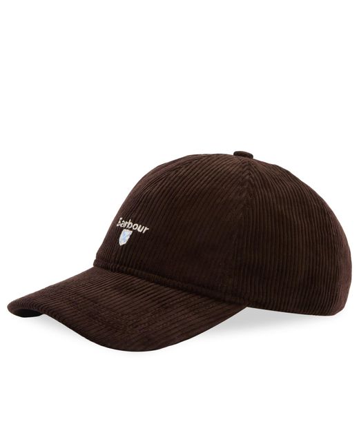 Barbour Brown Preston Cord Cap for men