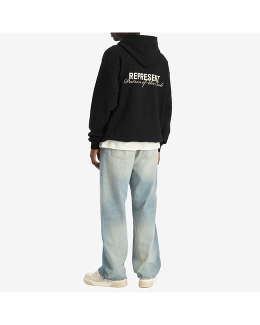Represent Black Patron Of The Club Hoodie for men
