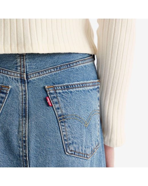 Levi's Blue Levis Iconic Long Skirt