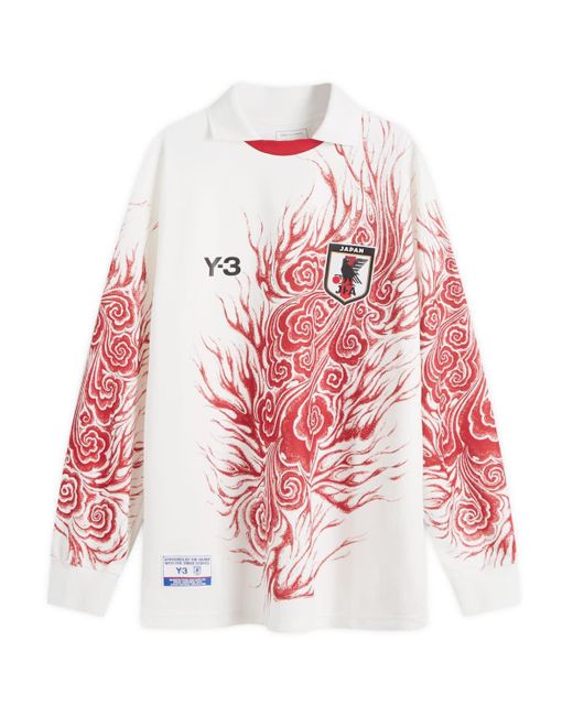 Y-3 Jfa Long Sleeve T-Shirt in Red for Men | Lyst