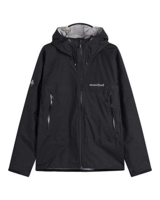 Montbell Black Drytec Lightweight Rain Jacket for men
