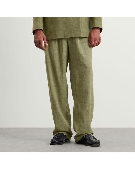 Ronning Green End. X Pleated Pant for men