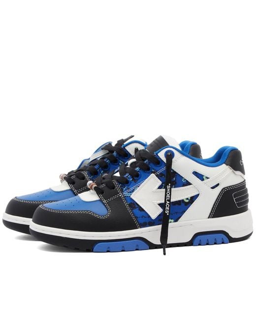 Off-White c/o Virgil Abloh Blue Off- Out Of Office Leather Sneaker for men