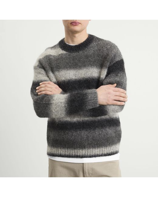 Norse Projects Gray Jonas Gradient Alpaca Sweater for men