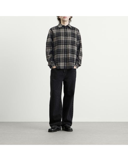 DIESEL Black Stone Washed Check Shirt for men