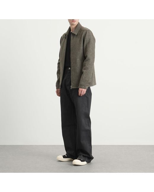 Rick Owens Green Brad Wool Jacket for men