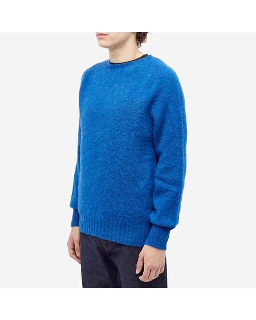 Howlin' By Morrison Blue Howlin' Birth Of The Cool Crew Knit for men