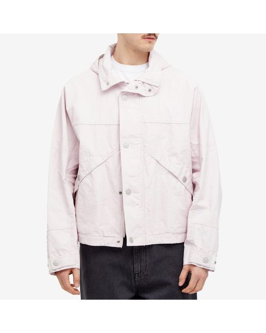 Stone Island Pink Marina Raw Linen Jacket for men