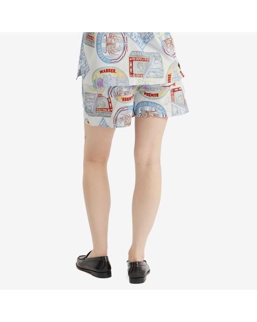 Damson Madder Blue Pull On Shorts
