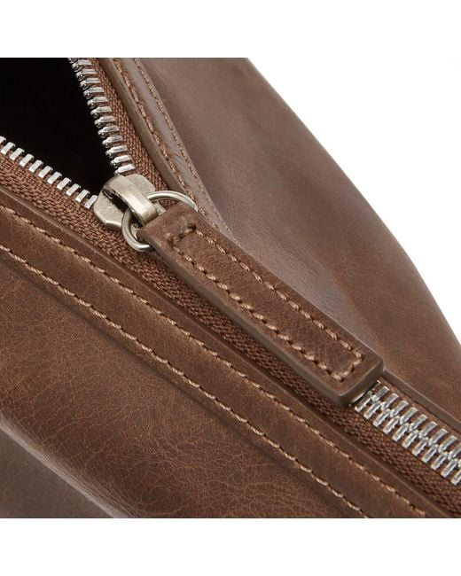MARGE SHERWOOD Brown Belted Hobo Shoulder Bag