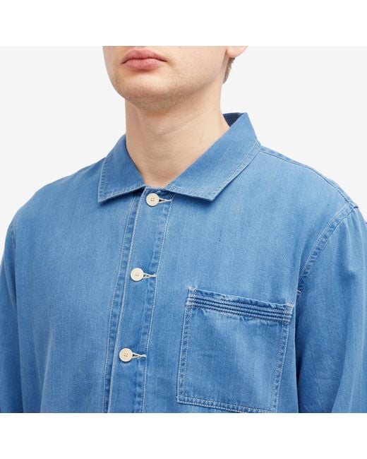 Folk Blue Meyer Shirt Jacket for men