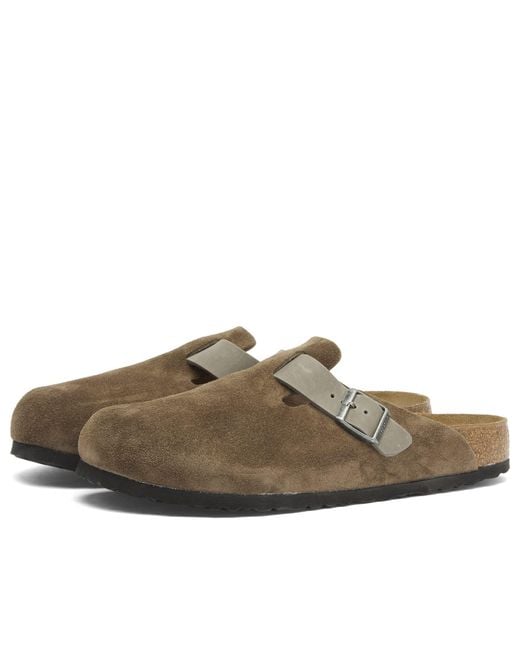 Birkenstock Brown Boston Clog for men