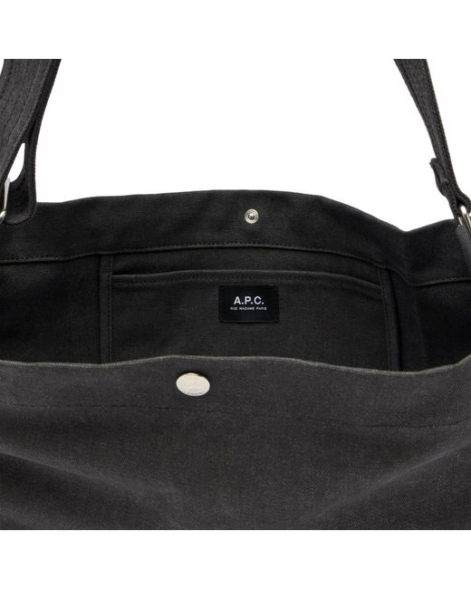 A.P.C. Black Journal Bag for men
