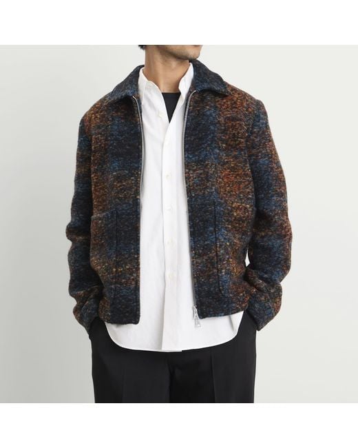 NN07 Black Gael Boucle Wool Jacket for men