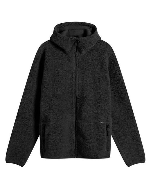Haglöfs Black Funäs Pile Fleece Hooded Jacket for men