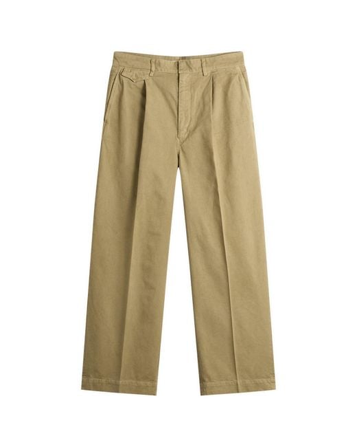 Auralee Natural One-Tuck Wide Pants