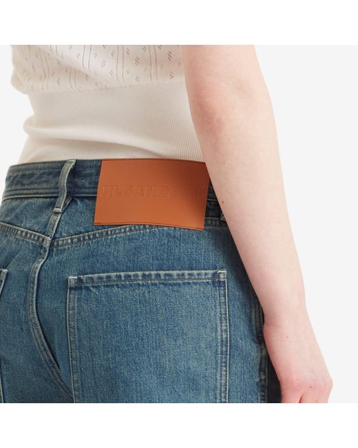 Jil Sander Blue Denim Shorts