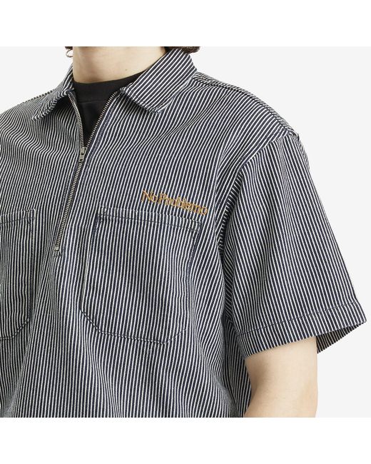 No Problemo Gray Mini Problemo Ss Work Shirt for men