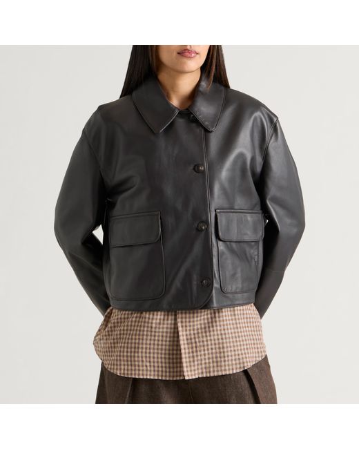 YMC Black Edge Leather Jacket