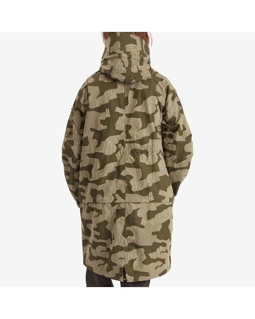 Belstaff Green Terrain Camo Canopy Parka Jacket for men