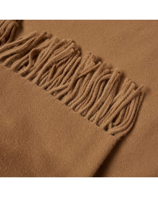 A.P.C. Brown Brodee Logo Scarf