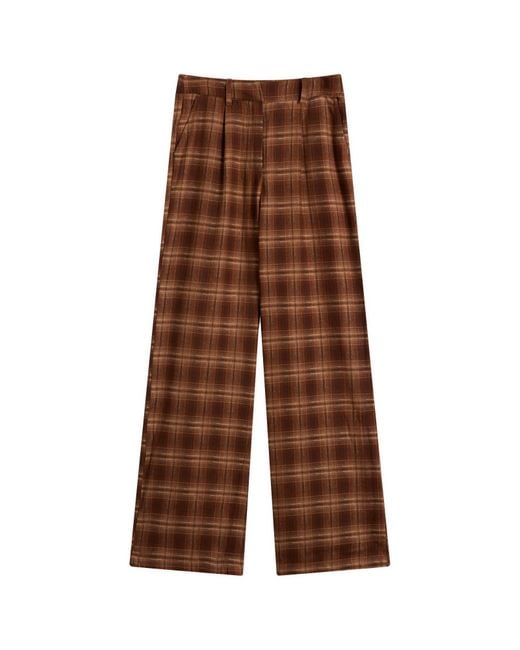 4th & Reckless Brown Tove Check Trousers