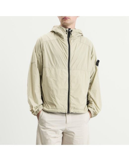 Stone Island Natural Ultralight Nylon Stretch-Tc Hooded Jacket for men