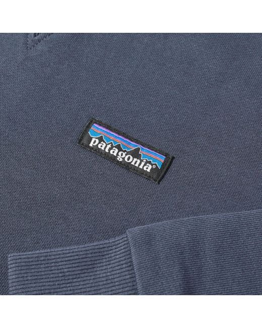 Patagonia Blue Regenerative Organic Cotton Hoodie Smolder for men