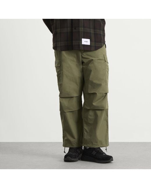 (w)taps Green Nyco Weather Cargo Pants for men