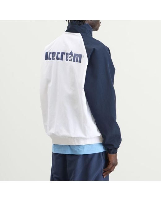 ICECREAM Blue Running Dog Panelled Football Track Top for men